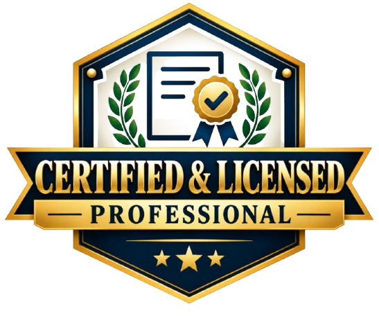 certified and licensed professional
